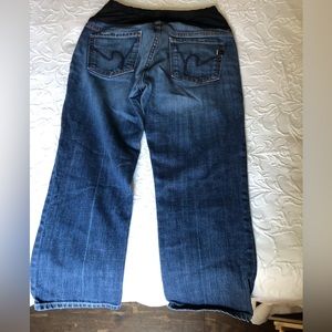 Citizens of humanity cropped maternity jeans 29